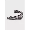 Black animal print shoes