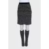 Woolen set of skirt and leggings