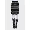 Woolen set of skirt and leggings