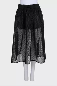 Black mesh shorts