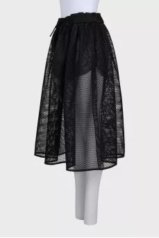 Black mesh shorts