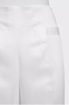 Wide-leg trousers with a side zipper
