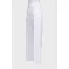 Wide-leg trousers with a side zipper