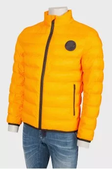 Men's yellow zipper jacket