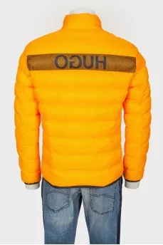 Men's yellow zipper jacket