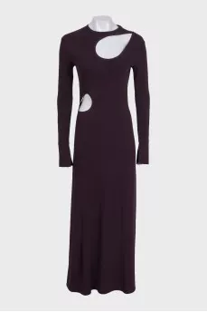Bodycon dress with decorative cutouts