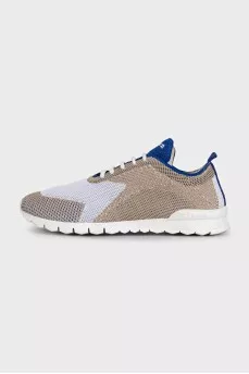 Men's textile lace-up sneakers