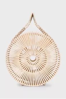 Round bamboo bag