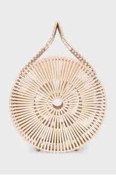 Round bamboo bag