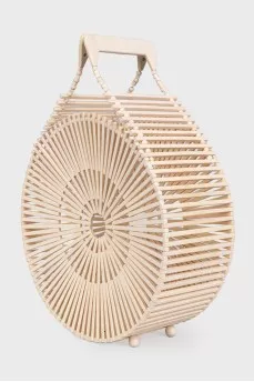 Round bamboo bag