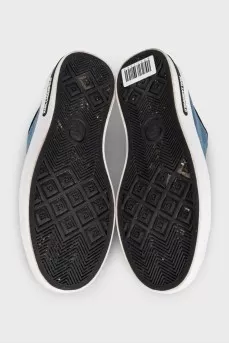 Denim sneakers with logo
