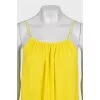 Loose-fitting sundress with an open back
