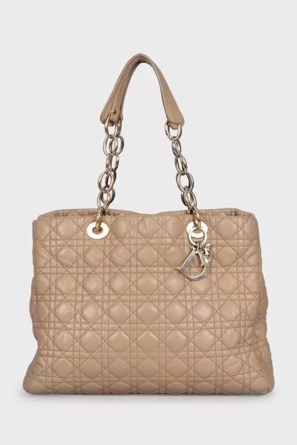 Тоут бежевого цвета Lady Dior