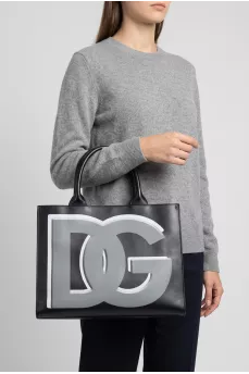 Black tote with logo