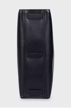 Black tote with logo