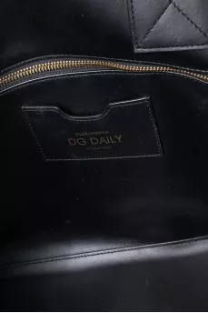 Black tote with logo