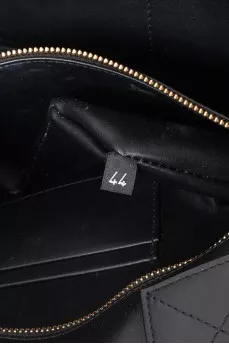 Black tote with logo