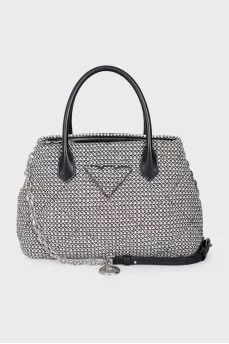 Woven shoulder bag