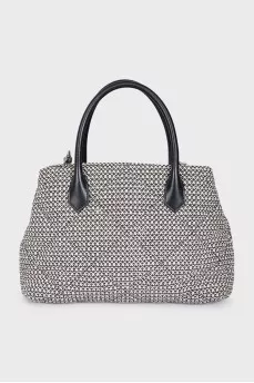 Woven shoulder bag