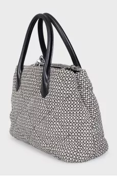 Woven shoulder bag
