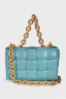 Cassette woven leather bag