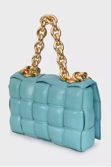 Cassette woven leather bag