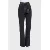 Сірі джинси straight fit з биркою