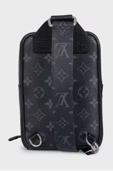 Men's black outdoor bag