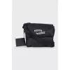 Men's textile bag with a patch