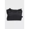 Men's textile bag with a patch