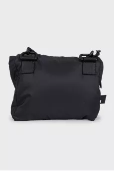 Men's textile bag with a patch
