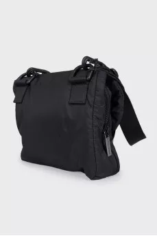Men's textile bag with a patch