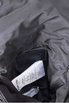 Men's textile bag with a patch
