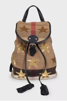 Brown backpack Rucksack