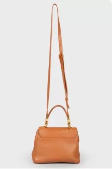 Red -colored bag with heart