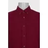 Men's red shirt with tag