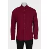 Men's red shirt with tag