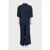 A suit of straight trousers and a shirt