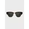 Clubmaster sunglasses with green lenses