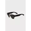 Clubmaster sunglasses with green lenses