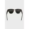 Clubmaster sunglasses with green lenses