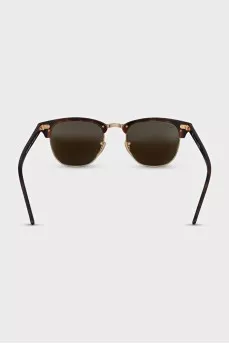 Clubmaster sunglasses with blue lenses