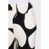 Tapered trousers with tag