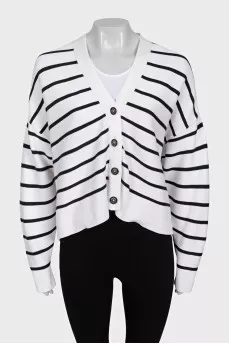 Striped cardigan with buttons