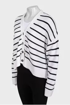 Striped cardigan with buttons