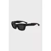 Sunglasses with rubber temples