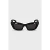 Sunglasses with rubber temples