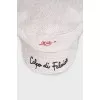 Kepi with a visor decorated with embroidery