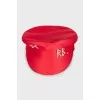 Red cap with rhinestones