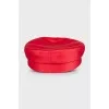 Red cap with rhinestones
